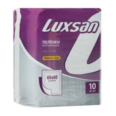 Пеленка LUXSAN Premium/Extra 60x60 10шт. фото