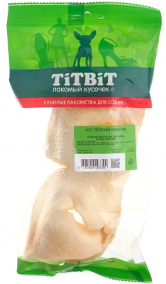TiTBiT 0,056кг лакомство нос телячий бабочка (мягкая упаковка) фото