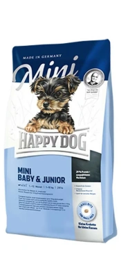 Happy Dog Mini Baby&Junior 4кг птица 1-9 мес. для мелких пород собак (014938) фото