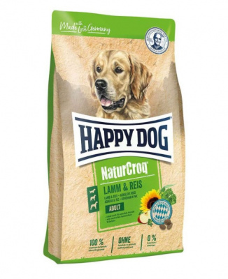 Happy Dog NaturCroq 4кг ягненок и рис сухой для собак с чувствительным пищеварением (117035)