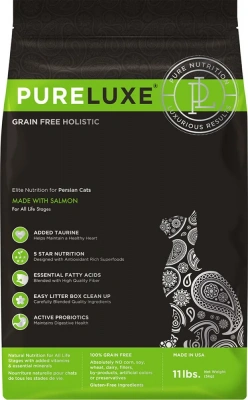 PURELUXE 18,14кг Элитное Питание для кошек персидских с лососем (939907)