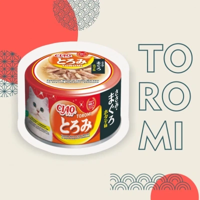 Inaba Ciao Toromi 0,08кг Куриное филе и тунец магуро с гребешком консервы для взрослых кошек фото