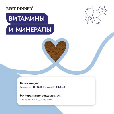 Best Dinner Vet Profi Renal Exclusive 0,1кг перепелка консервы для кошек (400577) фото