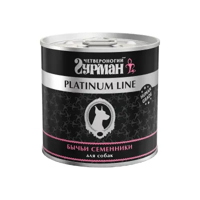 Четвероногий гурман 0,24кг Platinum Line с бычьими семенниками для собак (543938) фото