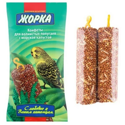 Жорка 0,1кг конфеты морская капуста для попугаев (2шт) фото