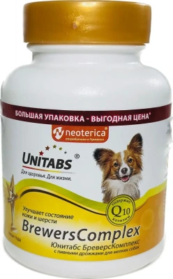 Unitabs Brewers Complex с Q10 для мелких собак 200 таб. фото