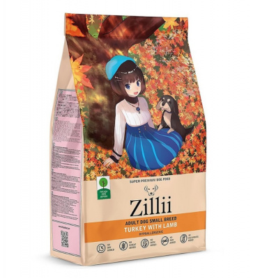 ZILLII (Зилли) Dog Adult Small Breed 2кг индейка и ягненок сухой для собак мелких пород (350426) фото
