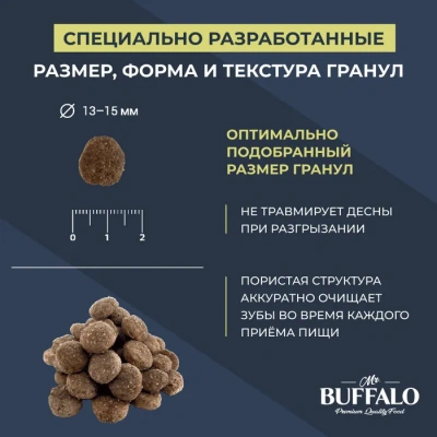Баффало Mr.Buffalo Adult Mini 2кг с курицей сухой корм для собак мини пород (078830) фото