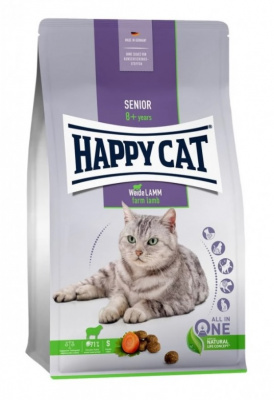 Happy Cat Senior 0,3кг пастбищный ягненок сухой для пожилых кошек старше 8 лет (141160)