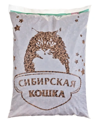 Наполнитель (Сибирская кошка) 20л Лесной древесный для кошек фото