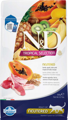 Farmina (Фармина) N&D Tropical Selection Cat 0,3кг ягненок для стерилизованных и кастрированных кошек (042118) фото