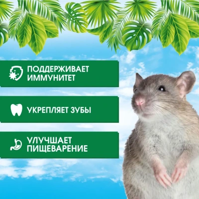 Happy Jungle 0,9кг корм для декоративных крыс (10) фото