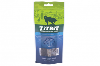 TiTBiT 0,075кг нарезка из трески для собак
