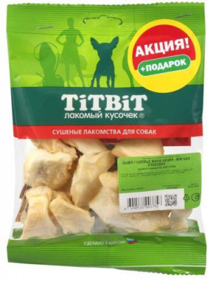 TiTBiT 0,08кг вымя говяжье мини АКЦИЯ - мягкая упаковка