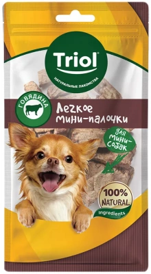 Triol 0,03кг легкое говяжье Мини-палочки для мини-собак