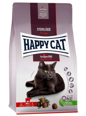 Happy Cat Sterilised 1,3кг альпийская говядина сухой для стерилизованных кошек (140521)