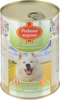 Родные корма 0,97кг скоблянка мясная по-городецки консервы для собак (135863) фото