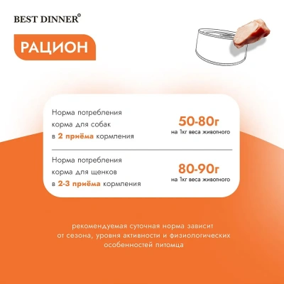 Best Dinner High Premium 0,1кг натуральная индейка для собак фото