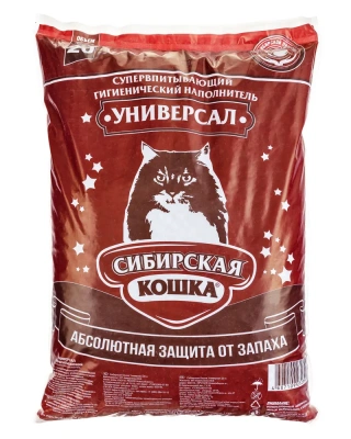 Наполнитель (Сибирская кошка) 20л Универсал впитывающий для кошек фото