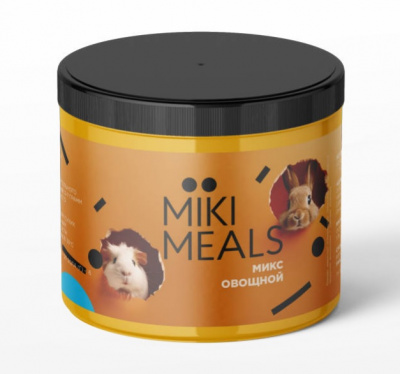 Микимилс (Mikimeals) 0,15кг Овощной микс для грызунов, банка (565015) фото