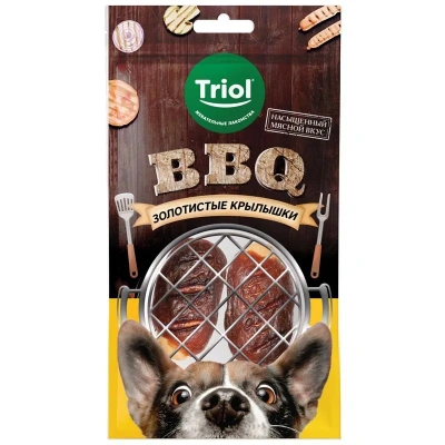 Triol 0,1кг BBQ Золотистые крылышки лакомство для собак