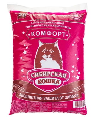 Наполнитель (Сибирская кошка) 20л Комфорт впитывающий фото