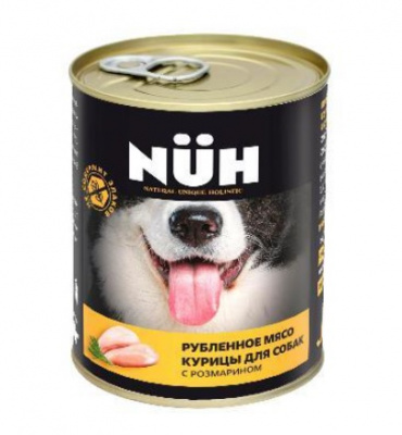 Нюх (NUH) 0,34кг курица беззерновой влажный для собак средних и крупных пород фото