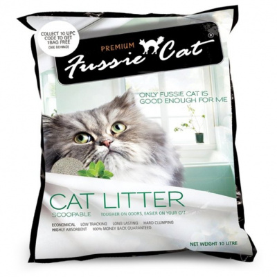 Наполнитель (Fussie Cat) 10л Без запаха комкующийся