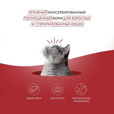 Best Dinner Cat Holistic 0,075кг курица с клюквой в желе для стерилизованных кошек (407392) фото