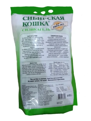 Наполнитель (Сибирская кошка) 4л Элитный ЭКО силикагелевый для кошек фото