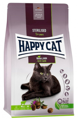 Happy Cat Sterilised 1,3кг пастбищный ягненок сухой для стерилизованных кошек (140682)