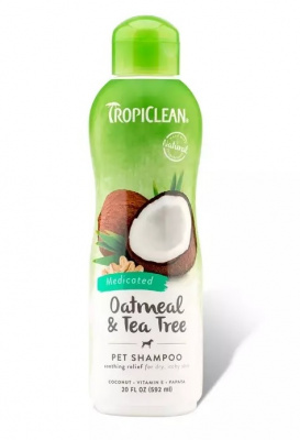 Шампунь (Tropiclean) 0,355л Овсяный для сухой кожи для собак и кошек