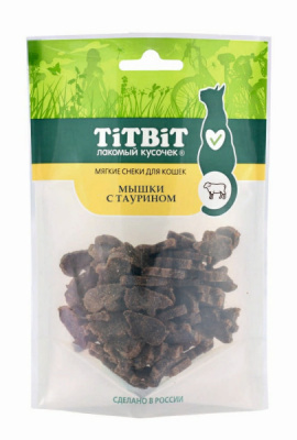 TiTBiT 0,05кг мышки с таурином для кошек (мягкие снеки) 