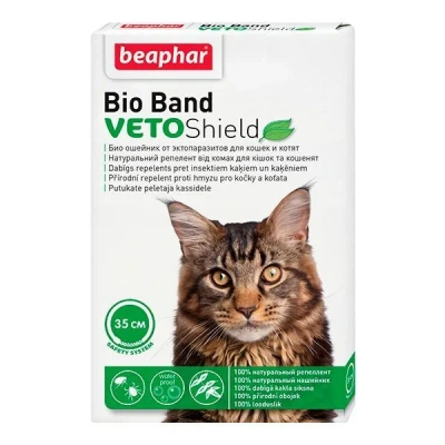 Ошейник (Beaphar) Bio Band от блох, клещей и комаров (4мес), 35см для кошек и котят