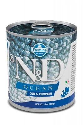 Farmina (Фармина) N&D 0,285кг DOG OCEAN COD & PUMPKIN PUPPY треска и тыква для щенков фото