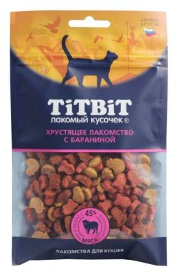 Лакомство TiTBiT хрустящее с бараниной для кошек, 60 г