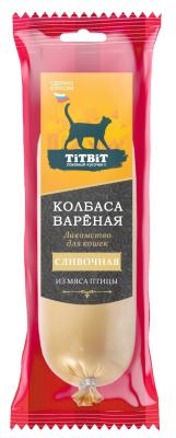 TitBit 0,1кг колбаса вареная Сливочная лакомство для кошек фото