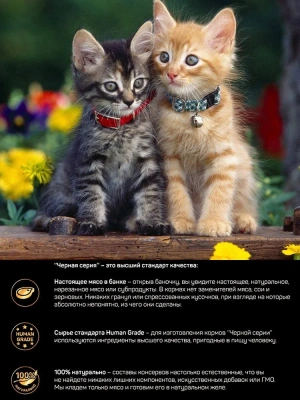 Четвероногий гурман  0,1кг Golden Line Цыпленок с телятиной в желе для котят (546908) фото