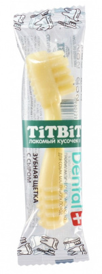 TiTBiT  DENTAL + 0,013кг 3убная щетка с сыром для собак маленьких пород 