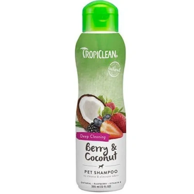 Шампунь (Tropiclean) 0,355л Ягодный с кокосом от сильной грязи для собак