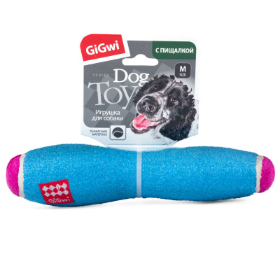 Игрушка GiGwi палка с пищалкой средняя/теннисный 75004 фото
