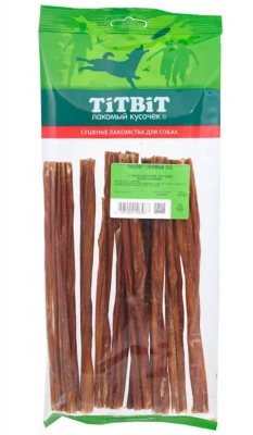 TiTBiT 0,06кг лакомство кишки говяжьи XXL (мягкая упаковка) фото