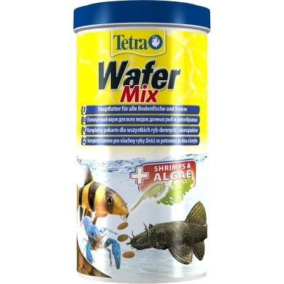 Таблетки (Tetra) Wafer Mix  1л таблетки со спирулиной для донных рыб фото