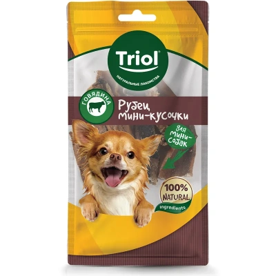 Triol 0,025кг рубец говяжий Мини-кусочки для мини-собак