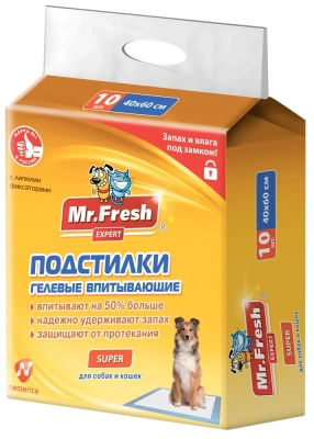 Пеленки (Mr.Fresh) Expert Super для ежедневного применения (40*60) 10шт фото