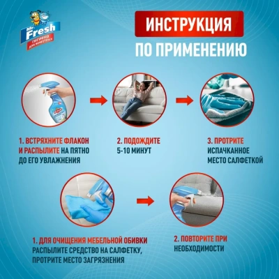 Спрей (Mr.Fresh) 0,5л Expert 3в1 ликвидатор пятен и запаха для собак фото