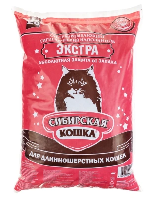 Наполнитель (Сибирская кошка) 20л Экстра комкующийся для длинношерстных кошек фото