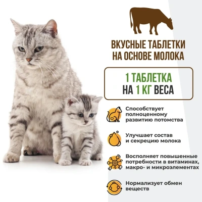 Unitabs 120таб./0,06кг витаминно-минеральная добавка Mama+Kitty для котят и беременных и кормящих кошек фото
