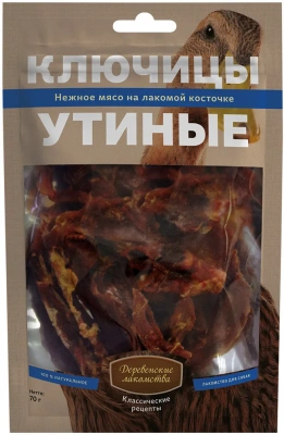 Деревенские лакомства 0,07кг ключицы утиные для собак (76050595) фото