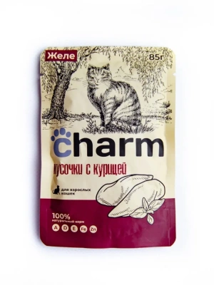 Charm 0,085кг курица в желе пауч для кошек  фото